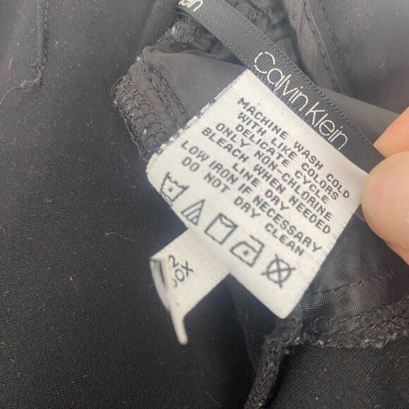 Calvin Klein Womens Pants Size 8 Jegging Black Mid-Rise Soft Stretchy Trouser - Picture 9 of 15